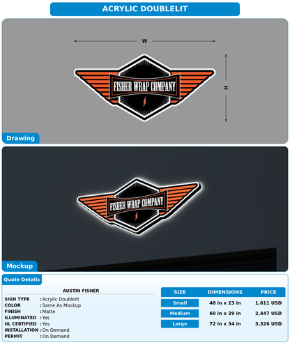CUSTOM MOCKUP SIGN FOR Austin Fisher