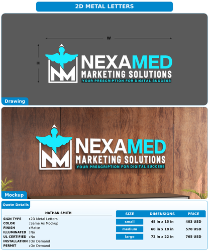 CUSTOM MOCKUP SIGN FOR Nathan smith