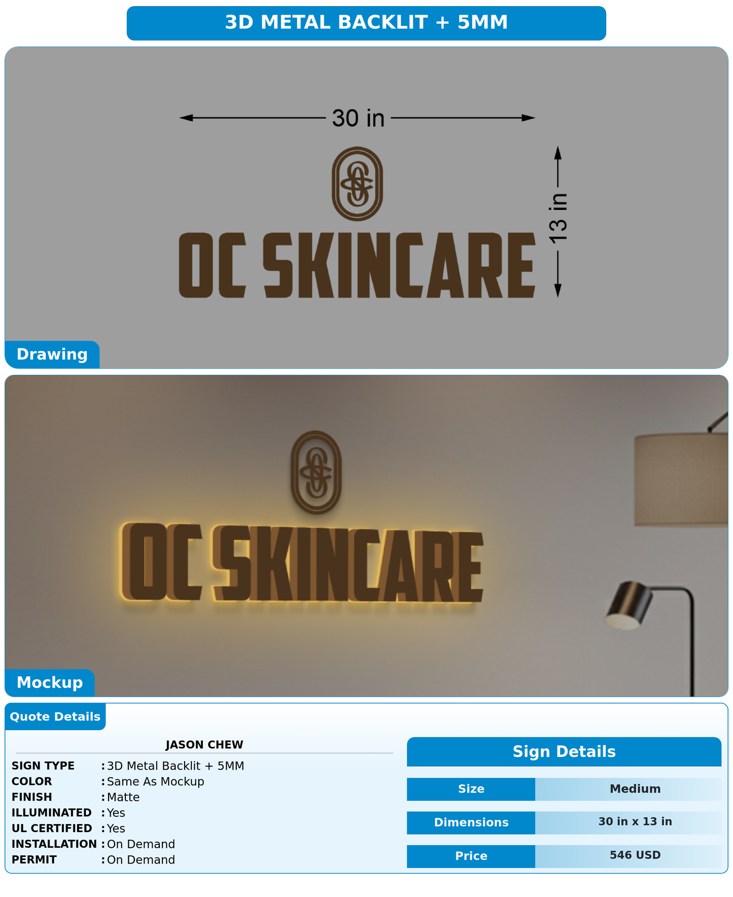 CUSTOM MOCKUP SIGN FOR Jason Chew