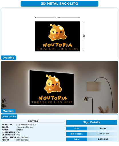 CUSTOM MOCKUP SIGN FOR Noutopia