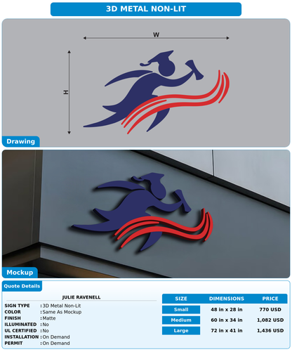 CUSTOM MOCKUP SIGN FOR Julie Ravenell