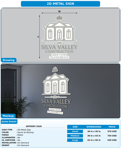 CUSTOM MOCKUP SIGN FOR ANTHONY SILVA