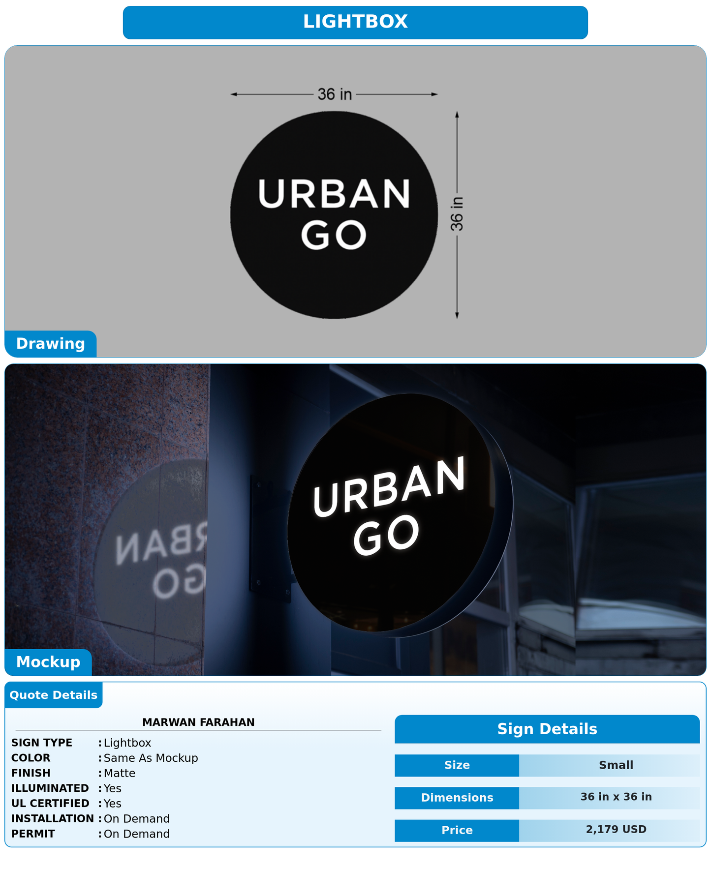 CUSTOM MOCKUP SIGN FOR Marwan farahan