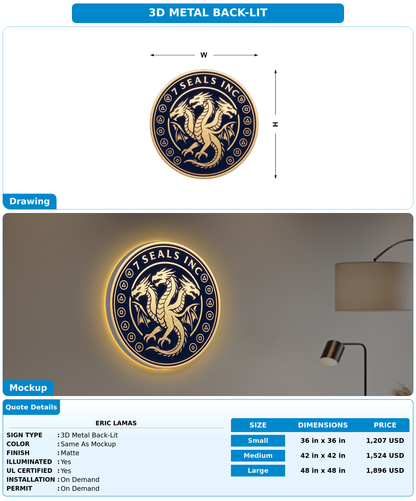 CUSTOM MOCKUP SIGN FOR Eric Lamas