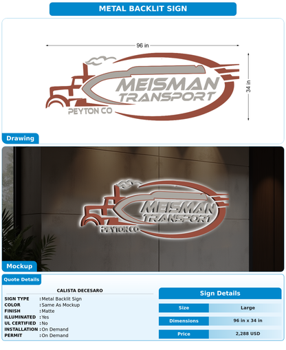 CUSTOM MOCKUP SIGN FOR Calista  DeCesaro