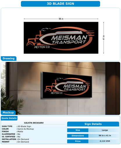 CUSTOM MOCKUP SIGN FOR Calista  DeCesaro