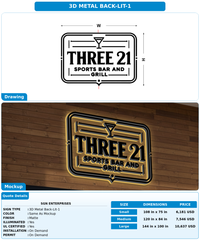 CUSTOM MOCKUP SIGN FOR SGN enterprises
