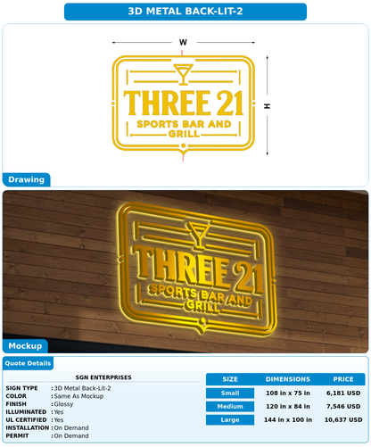 CUSTOM MOCKUP SIGN FOR SGN enterprises