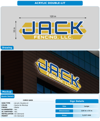 CUSTOM MOCKUP SIGN FOR Chris Gass