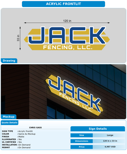 CUSTOM MOCKUP SIGN FOR Chris Gass