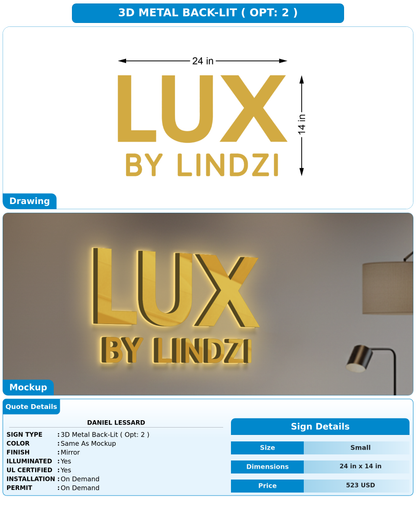 CUSTOM MOCKUP SIGN FOR Daniel Lessard