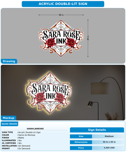 CUSTOM MOCKUP SIGN FOR Sarah Janesko