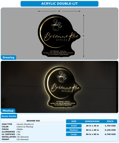 CUSTOM MOCKUP SIGN FOR Brianne rae