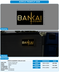 CUSTOM MOCKUP SIGN FOR Marcia Alejandra cubillos glod