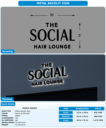 CUSTOM MOCKUP SIGN FOR Angela Tamayo