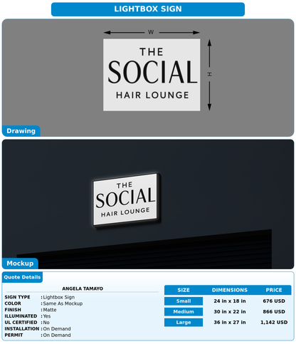 CUSTOM MOCKUP SIGN FOR Angela Tamayo