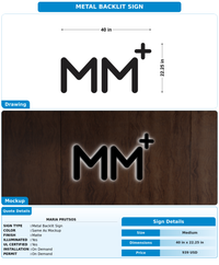 CUSTOM MOCKUP SIGN FOR Maria Prutsos