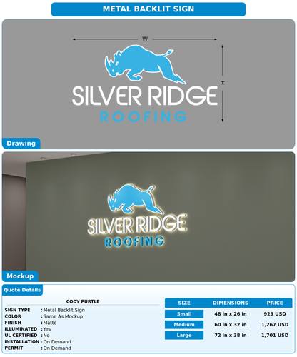 CUSTOM MOCKUP SIGN FOR Cody Purtle