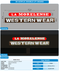 CUSTOM MOCKUP SIGN FOR Pedro avila