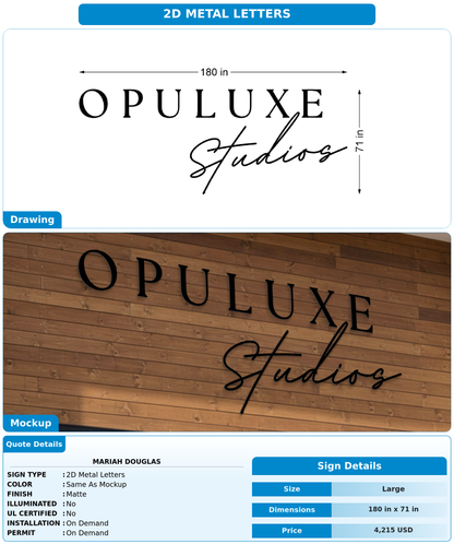 CUSTOM MOCKUP SIGN FOR Mariah Douglas