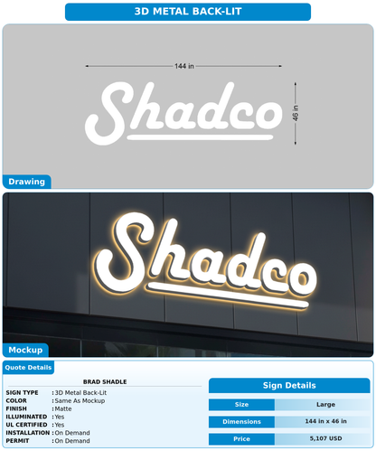 CUSTOM MOCKUP SIGN FOR Brad Shadle