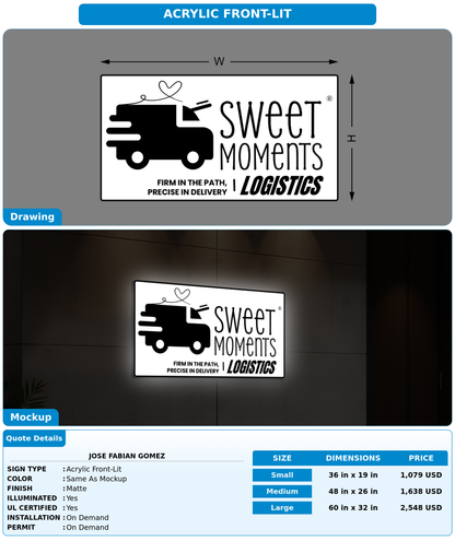 CUSTOM MOCKUP SIGN FOR JOSE FABIAN GOMEZ
