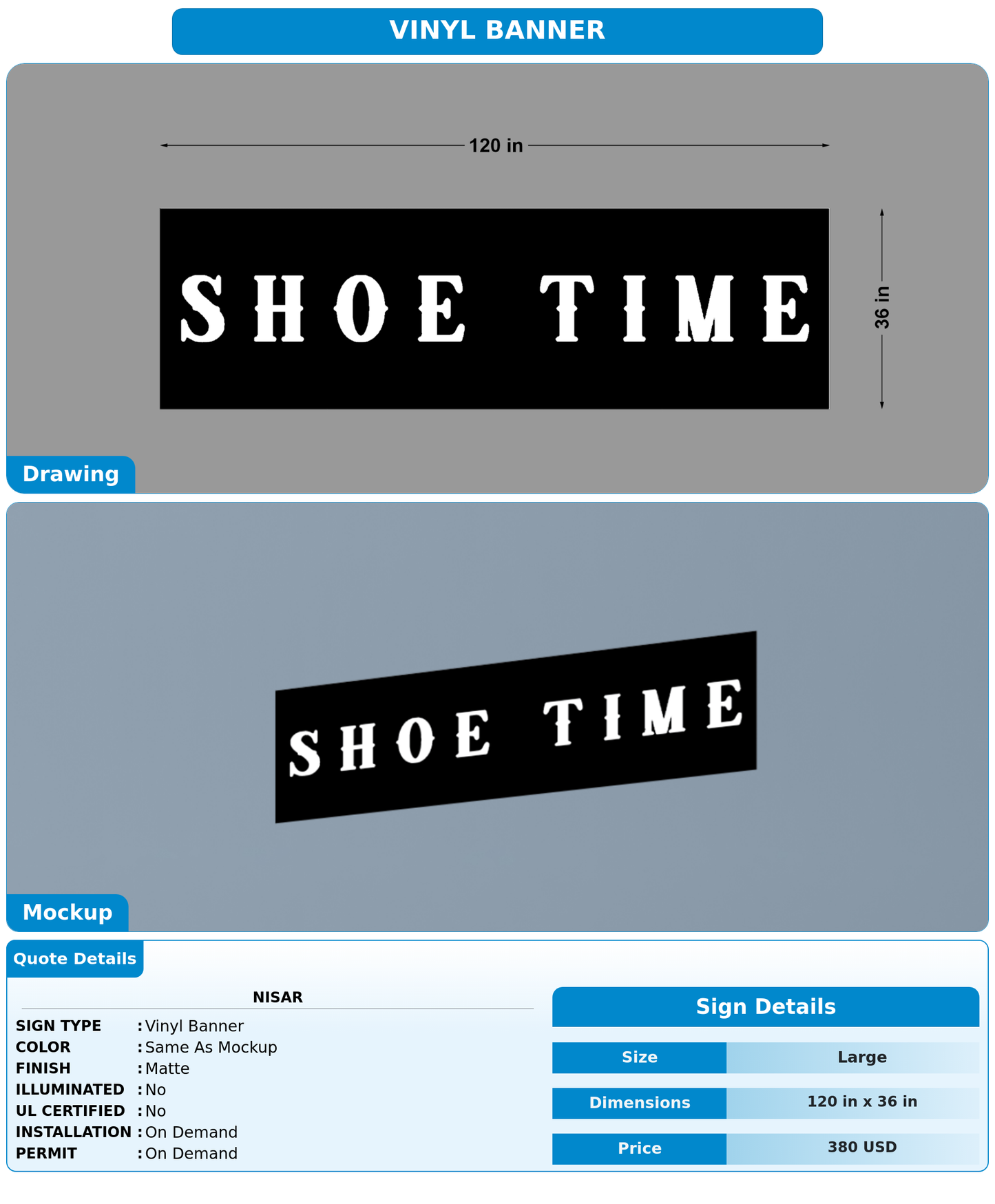 CUSTOM MOCKUP SIGN FOR Nisar