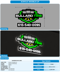 CUSTOM MOCKUP SIGN FOR Shannon Bullard