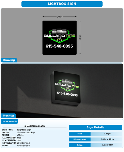 CUSTOM MOCKUP SIGN FOR Shannon Bullard