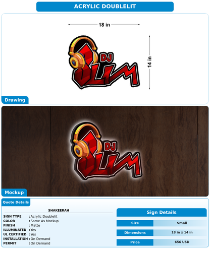 CUSTOM MOCKUP SIGN FOR Shakeerah