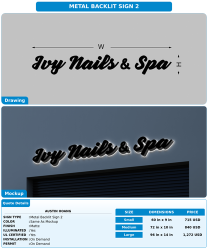 CUSTOM MOCKUP SIGN FOR Austin Hoang