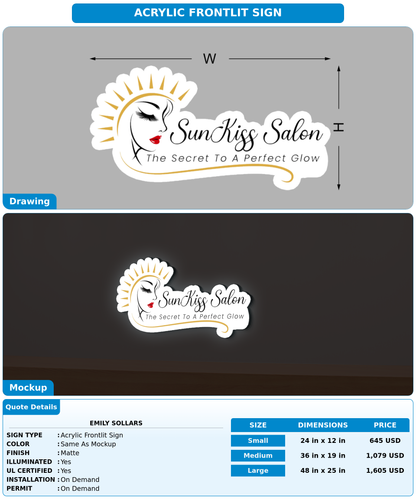 CUSTOM MOCKUP SIGN FOR Emily Sollars