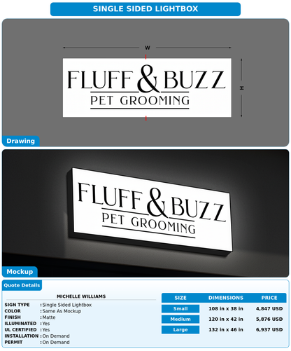CUSTOM MOCKUP SIGN FOR Michelle Williams