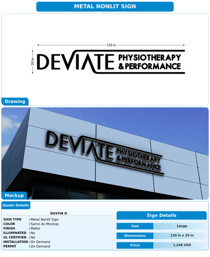 CUSTOM MOCKUP SIGN FOR Dustin D