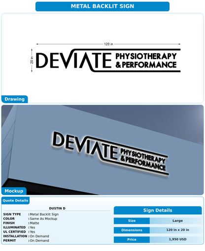 CUSTOM MOCKUP SIGN FOR Dustin D