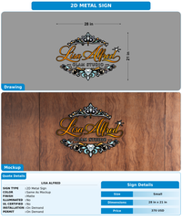 CUSTOM MOCKUP SIGN FOR Lisa Alfred