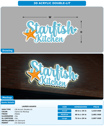 CUSTOM MOCKUP SIGN FOR Lauren aguayo