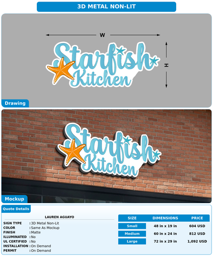 CUSTOM MOCKUP SIGN FOR Lauren aguayo