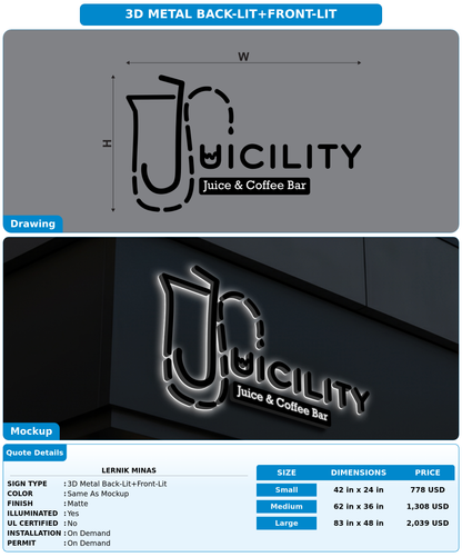 CUSTOM MOCKUP SIGN FOR Lernik minas