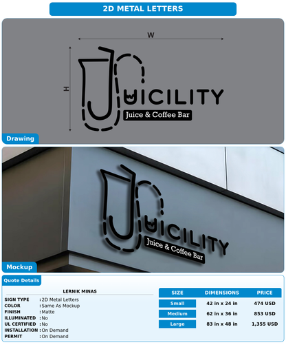 CUSTOM MOCKUP SIGN FOR Lernik minas