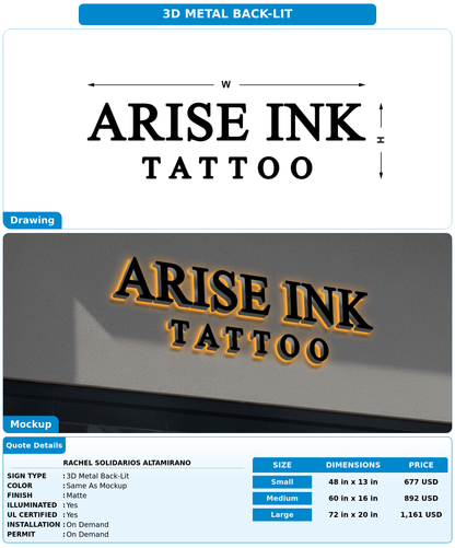 CUSTOM MOCKUP SIGN FOR Rachel Solidarios Altamirano