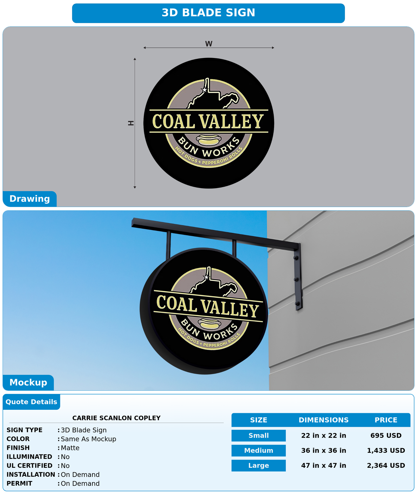 CUSTOM MOCKUP SIGN FOR Carrie Scanlon Copley