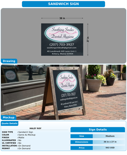 CUSTOM MOCKUP SIGN FOR Haley  Roy