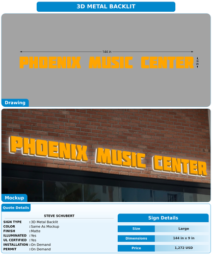 CUSTOM MOCKUP SIGN FOR Steve Schubert