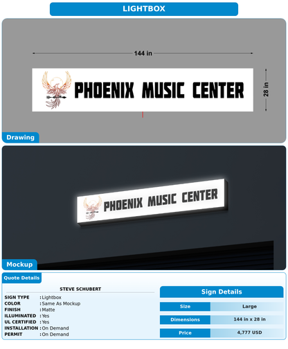 CUSTOM MOCKUP SIGN FOR Steve Schubert