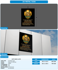 CUSTOM MOCKUP SIGN FOR Capt David lloyd