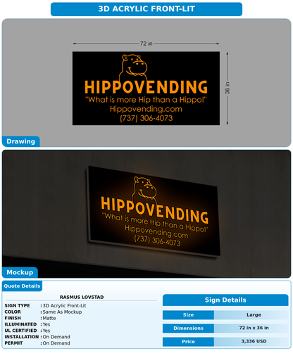 CUSTOM MOCKUP SIGN FOR Rasmus Lovstad