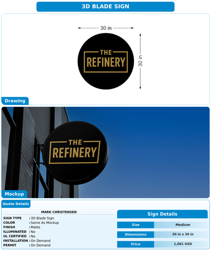 CUSTOM MOCKUP SIGN FOR Mark Christensen