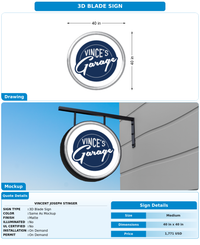 CUSTOM MOCKUP SIGN FOR Vincent Joseph Stinger