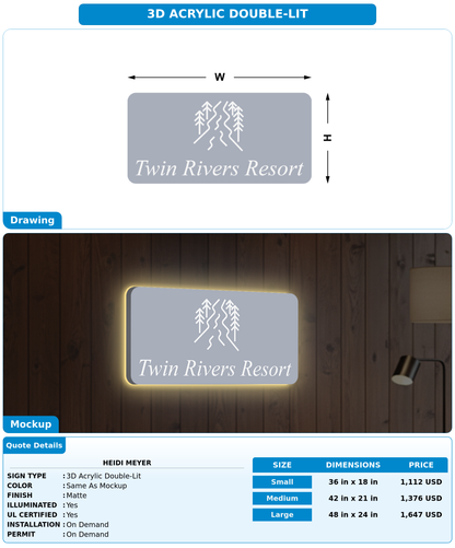 CUSTOM MOCKUP SIGN FOR Heidi Meyer